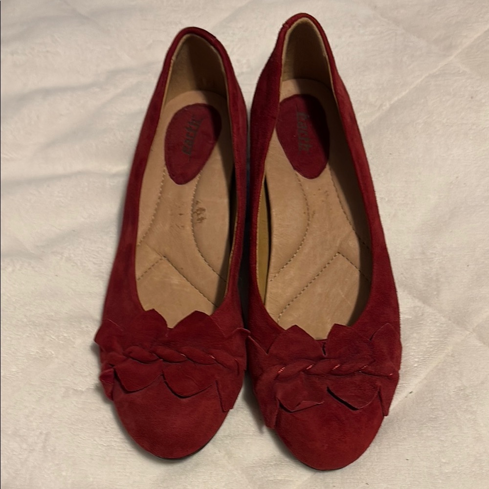 Red Suede Women's Flats by Earth